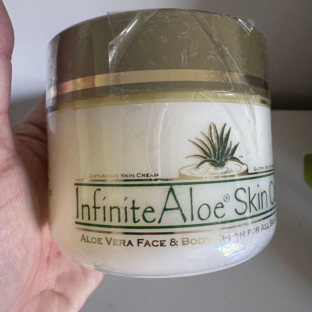 NEW Infinite Aloe Skin Care Face Body Cream 8oz All Skin Types Organic Sealed - Picture 2 of 8